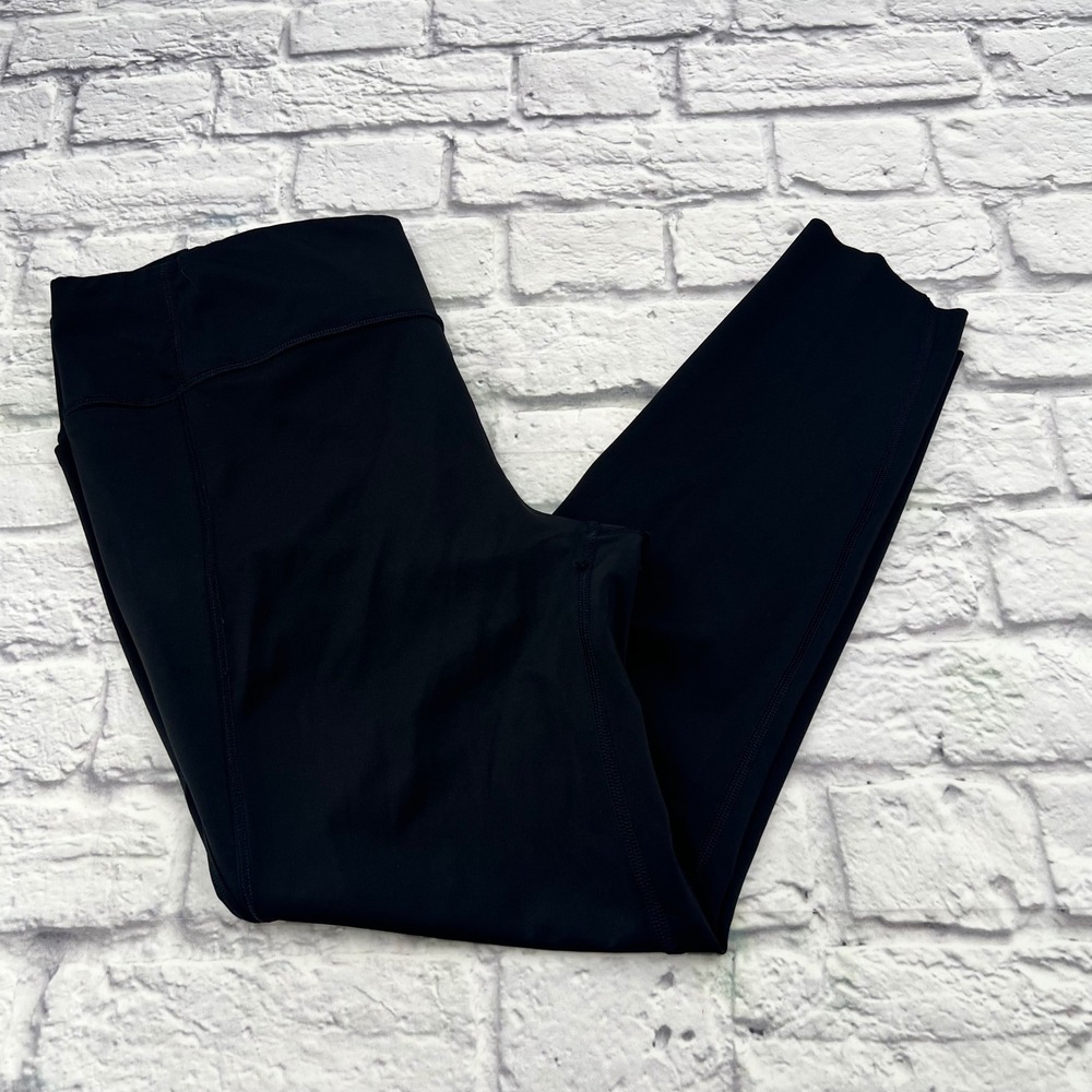 Athleta Velocity Stash Pocket 7/8 Tight Leggings Black Women's Large Athleisure
